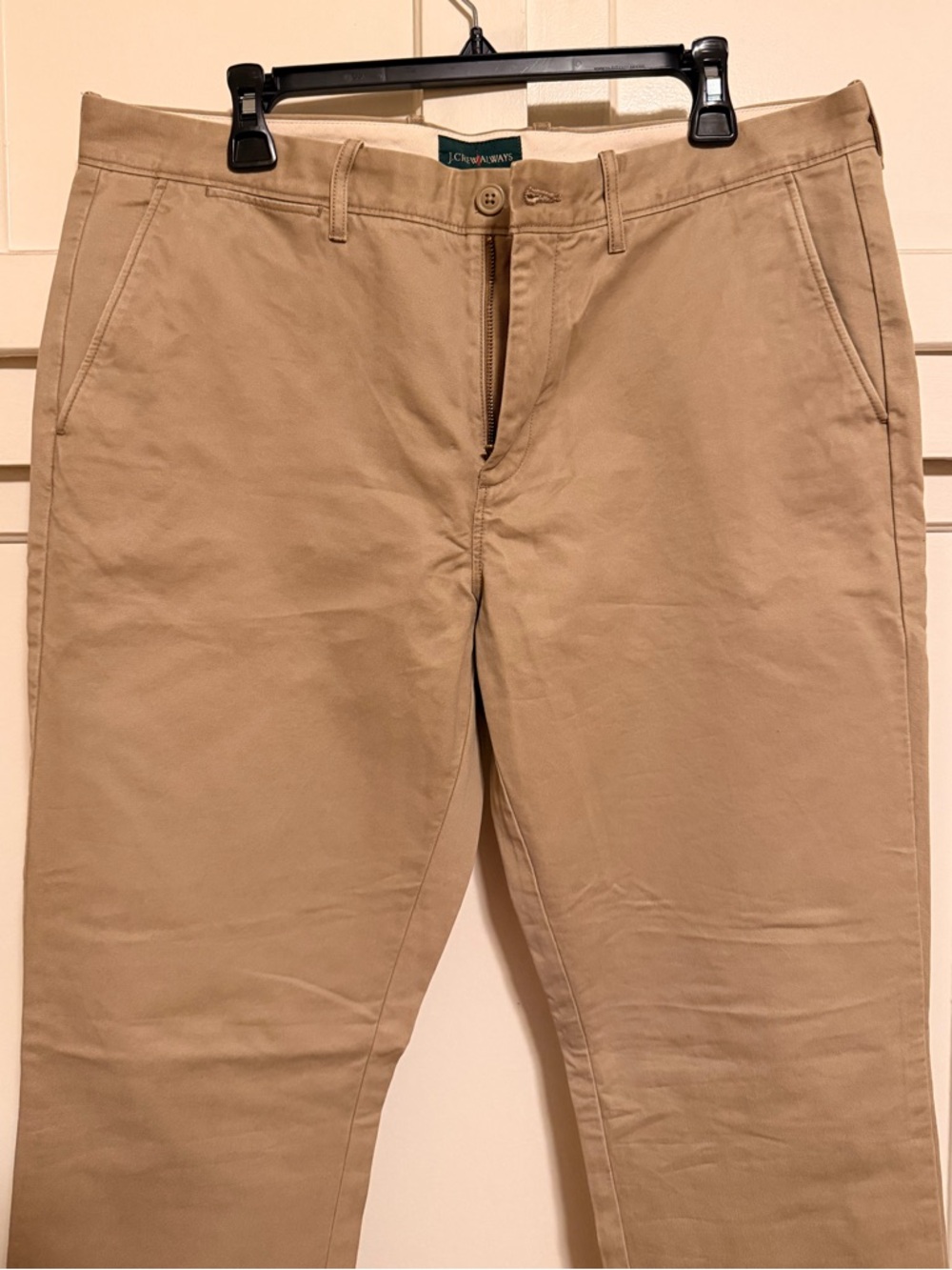 J. Crew Men’s Khaki Straight Fit Chinos